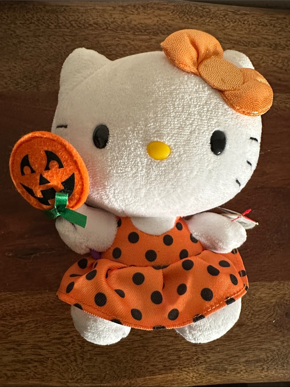 Ty x Sanrio *NWT* 6" Hello Kitty Halloween Edition Beanie Baby Plush Toy